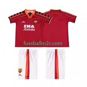 Fußballtrikots AS Rom 1999 Retro Kinder Heim Trikotsatz 1998
